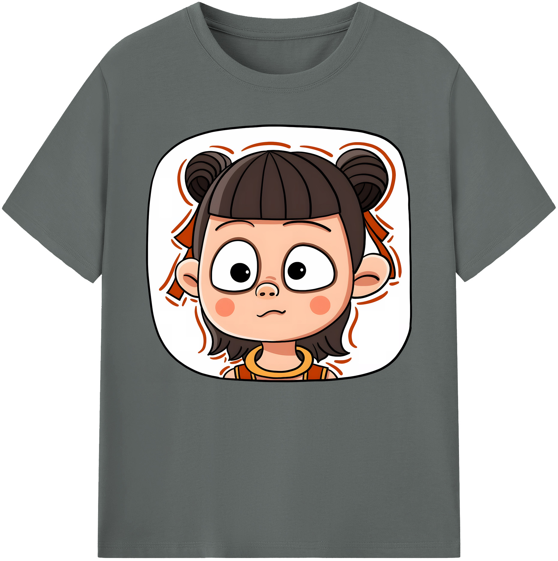 （画像用） Ne Zha 2 ナタ 魔童の大暴れ 綿100％ メンズ半袖Tシャツ｜肌触りやわらか＆通気性